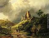 Barend Cornelis Koekkoek Canvas Paintings - The Approaching Storm